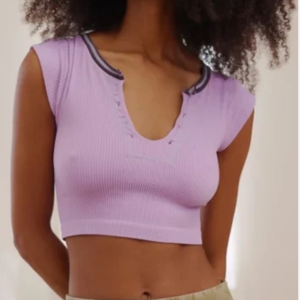 Urban Outfitters Out From Under Go For Gold Seamless Top In Purple XS/S